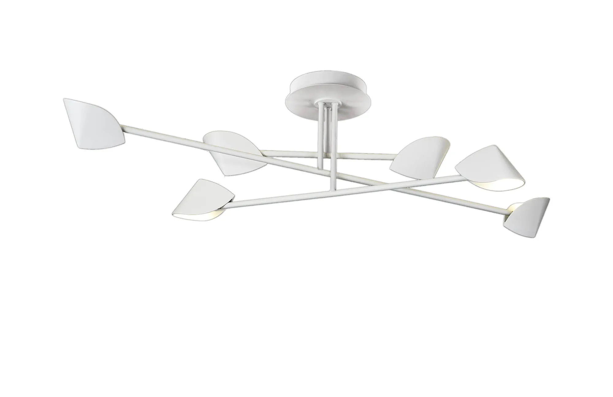 M7572  Capuccina Large Semi Flush 45W LED White